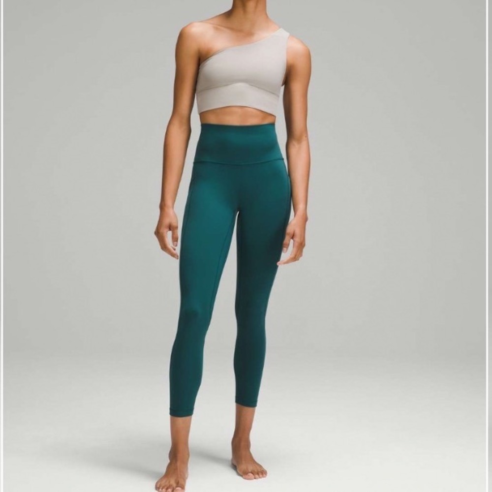 LULULEMON Align High-Rise Pant with Pockets 25" In Storm Teal Size 0‎ NWT