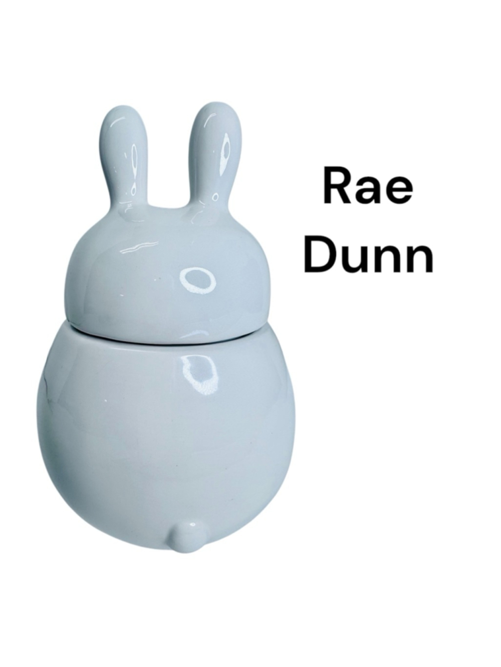 Rae Dunn Easter Bunny Rabbit W/Carrot Storage Canister Cookie Jar NEW - Picture 2 of 6