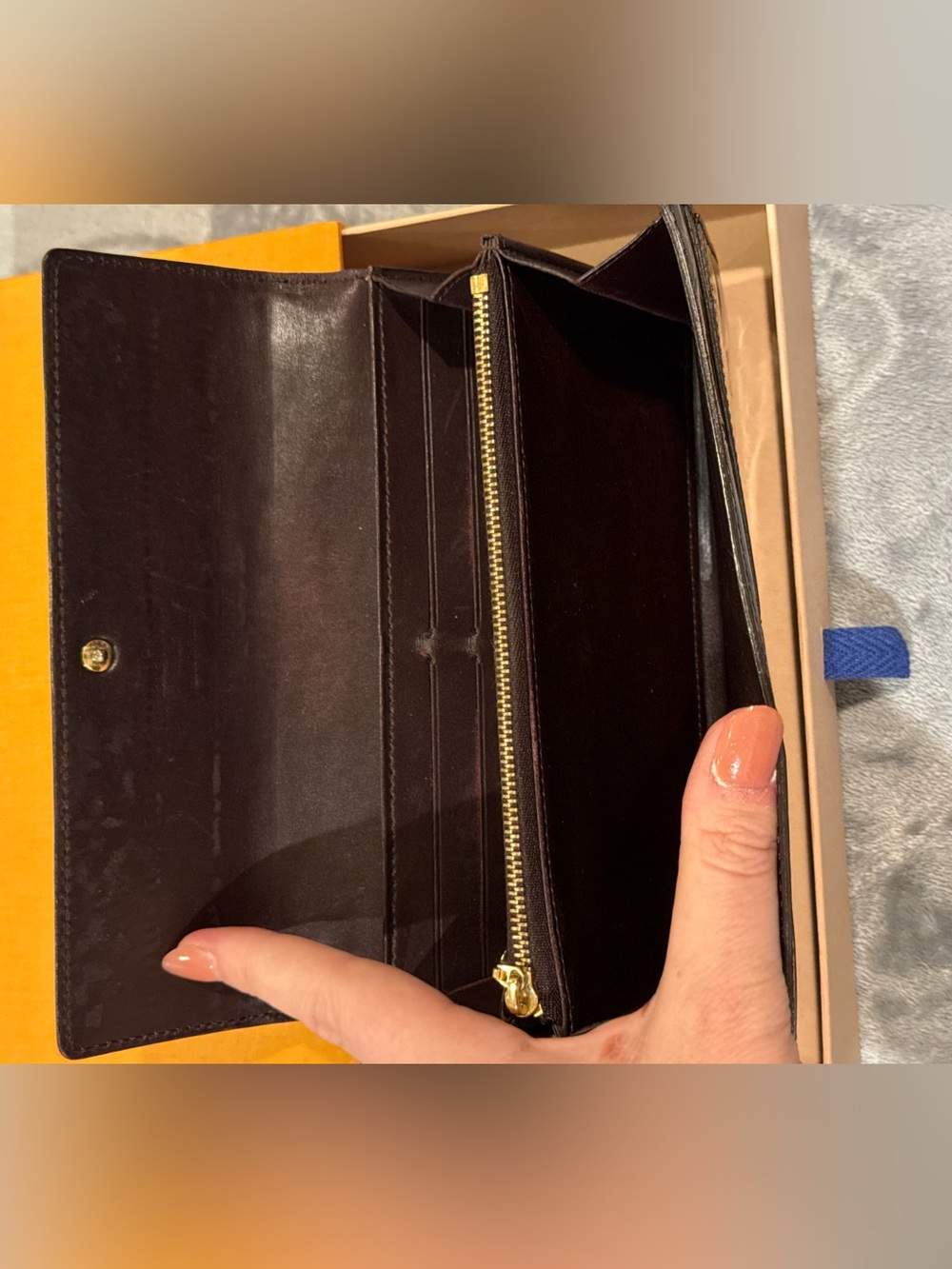 Louis Vuitton LV Vernis long snap wallet with box - Picture 4 of 6
