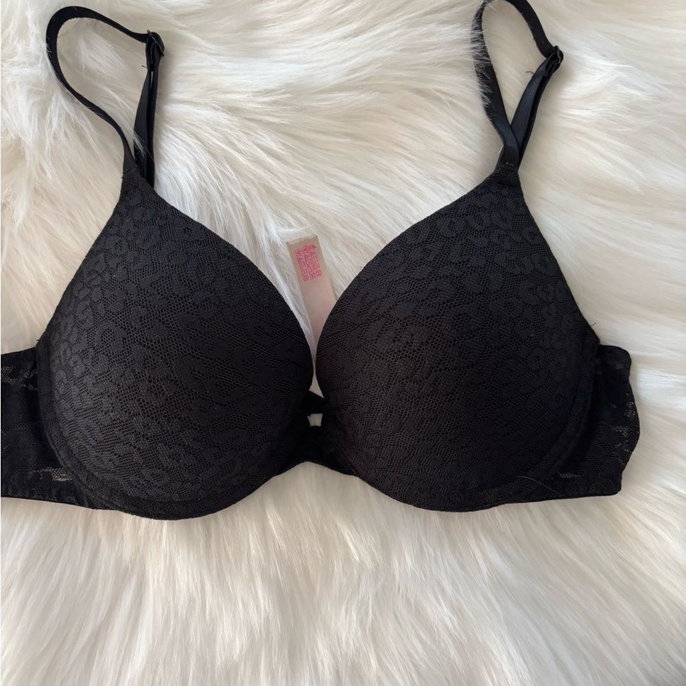 VS Pink Push-up Bra Black Pink 34 B - Picture 4 of 9