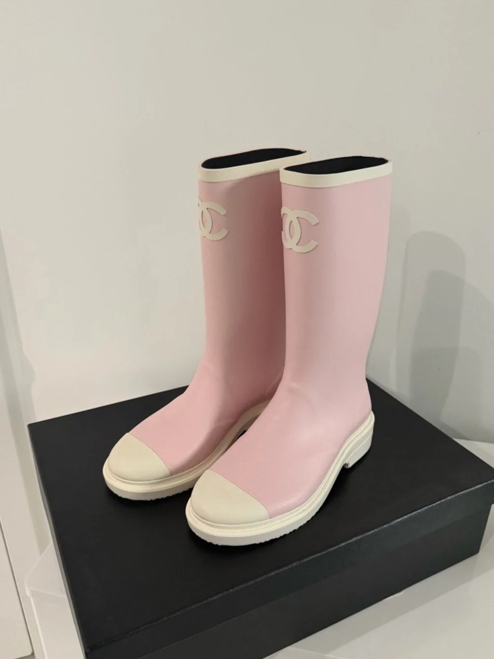 CHANEL Women's Rain Boots Pink - Picture 8 of 8