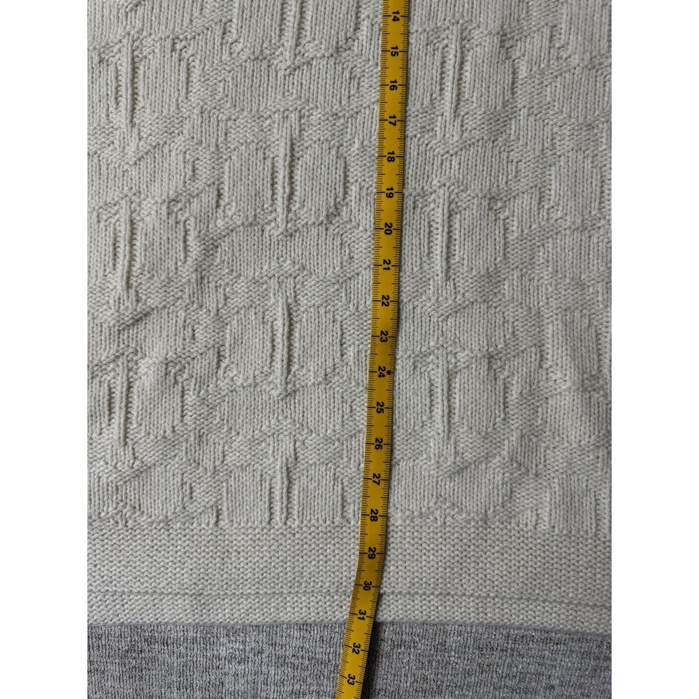 NWT Coach Women's Signature Turtleneck Wool Blend Poncho- Ivory Size M/L $498 - Picture 4 of 11