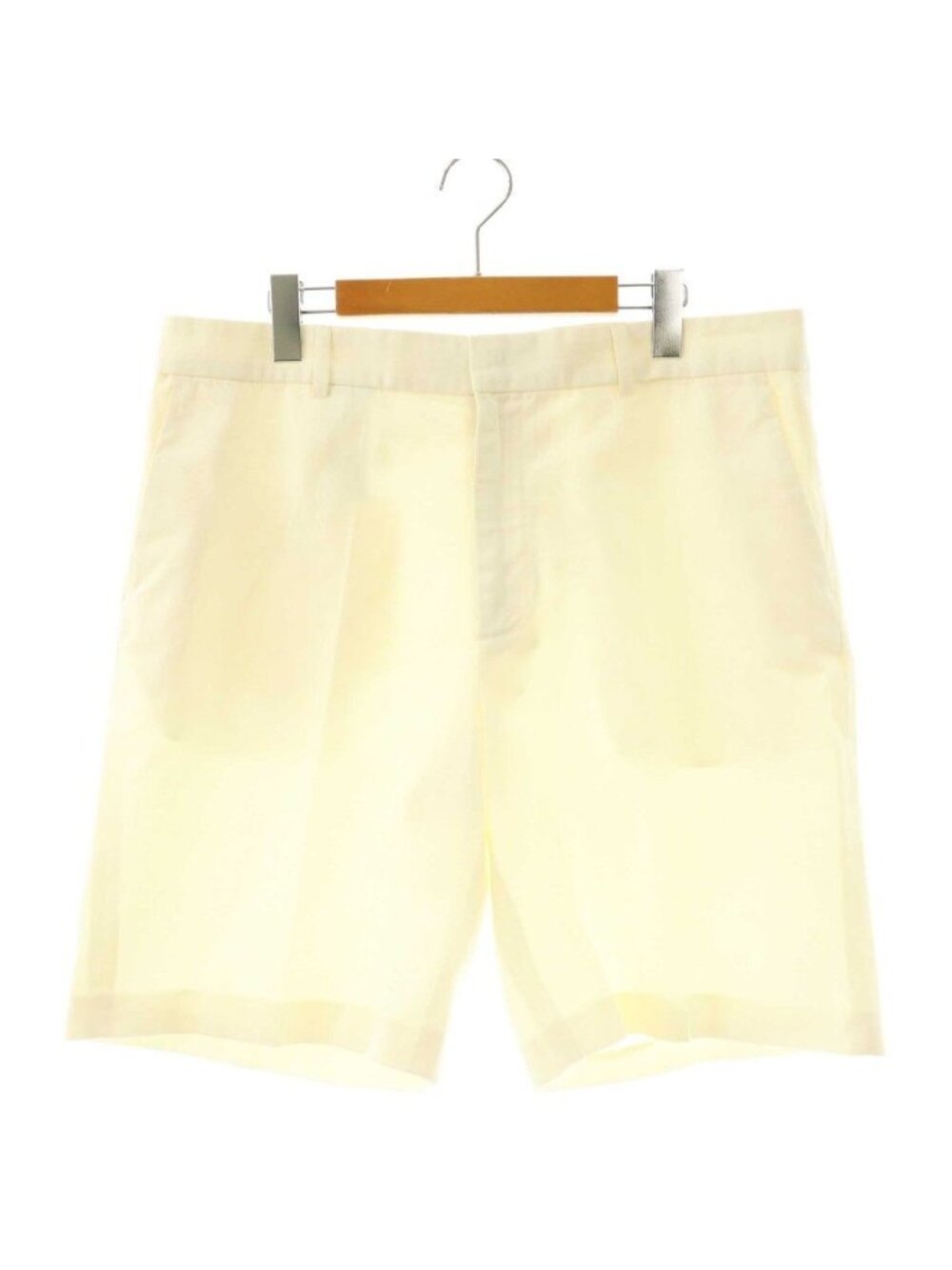 Louis Vuitton Short Zipper Fly Logo Cotton 52 Ivory