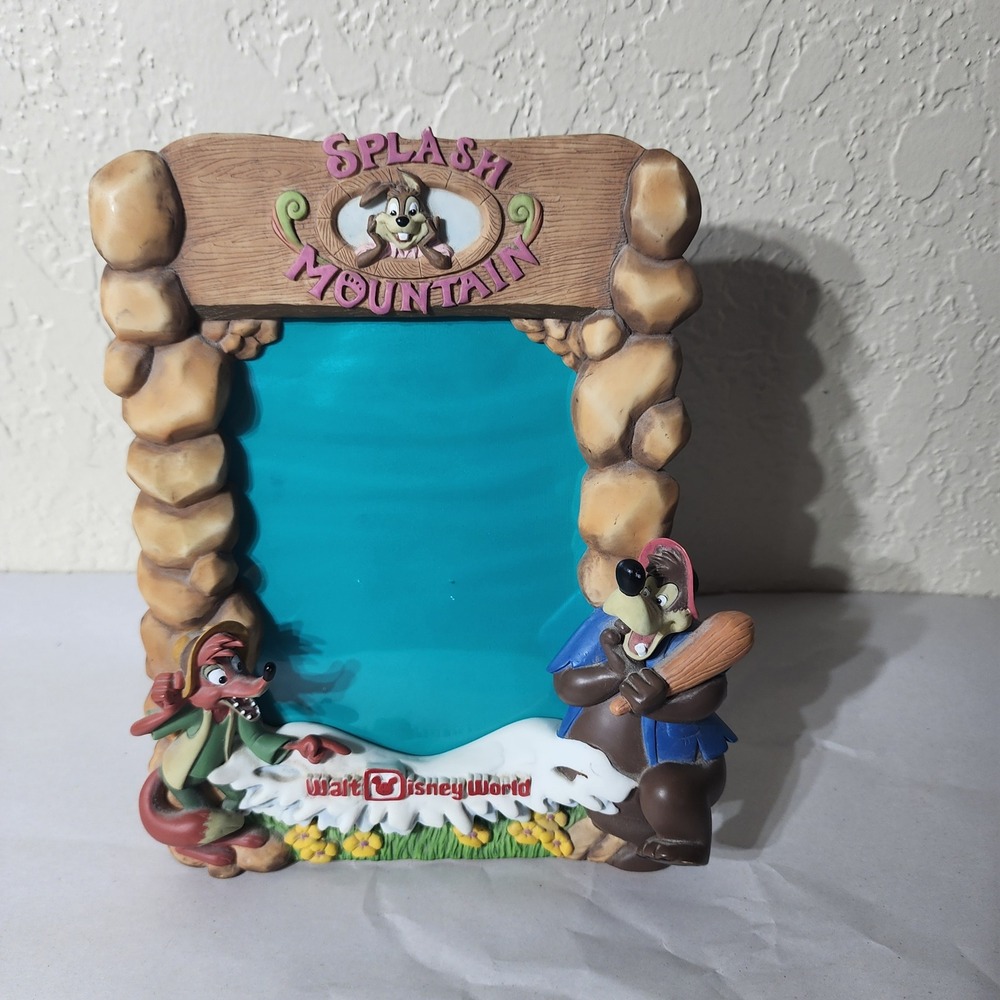 Disney Splash Mountain Brer Rabbit Fox Bear Walt Disney World Resin Photo Frame