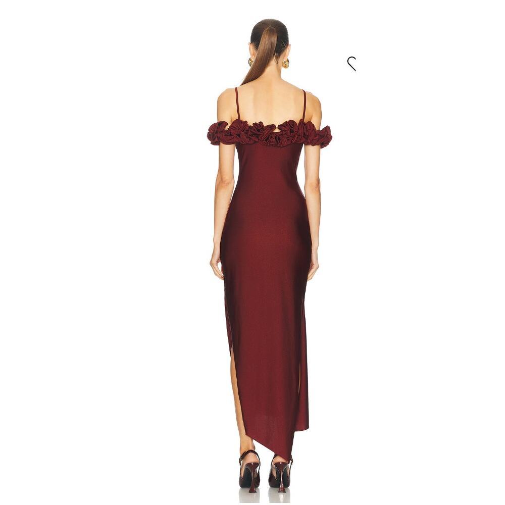 Coperni Ruffle Dress in Red Size XS - Pre-owned - Picture 3 of 8