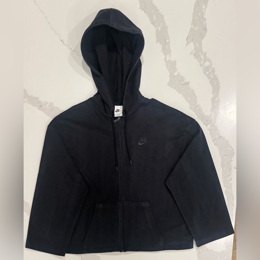 Nike Women's Black Zip-Up Hoodie - Picture 6 of 9
