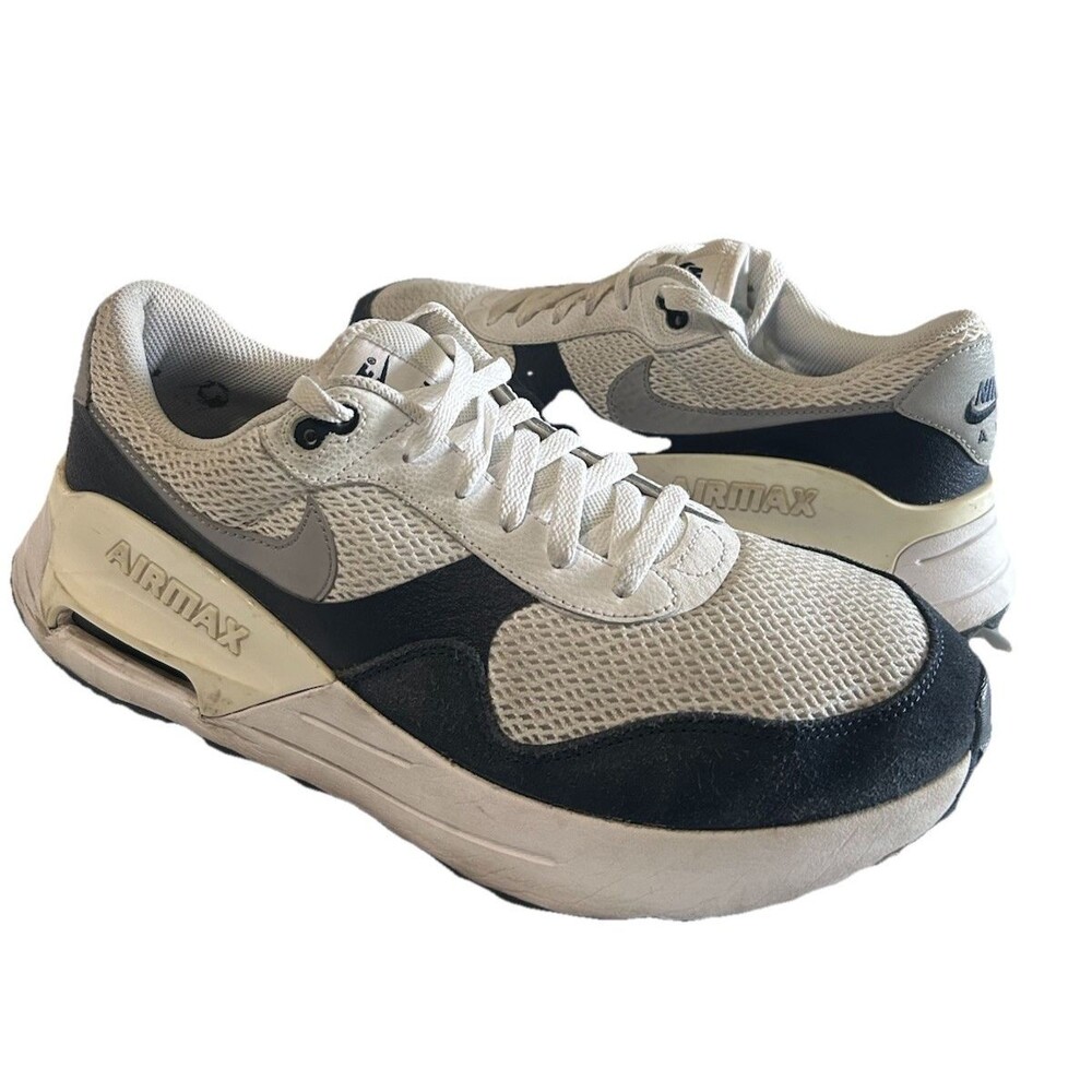 Nike Air Max System Men’s Size 11.5 White Black Shoes Sneakers DM9537-102 - Picture 4 of 12