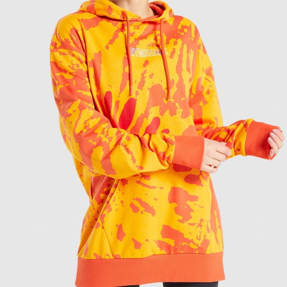 Gymshark color burst hoodie size XS orange woman’s