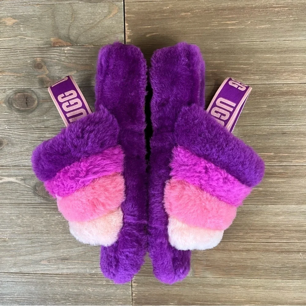 Ugg Fluff Yeah Striped Slides - Picture 5 of 10
