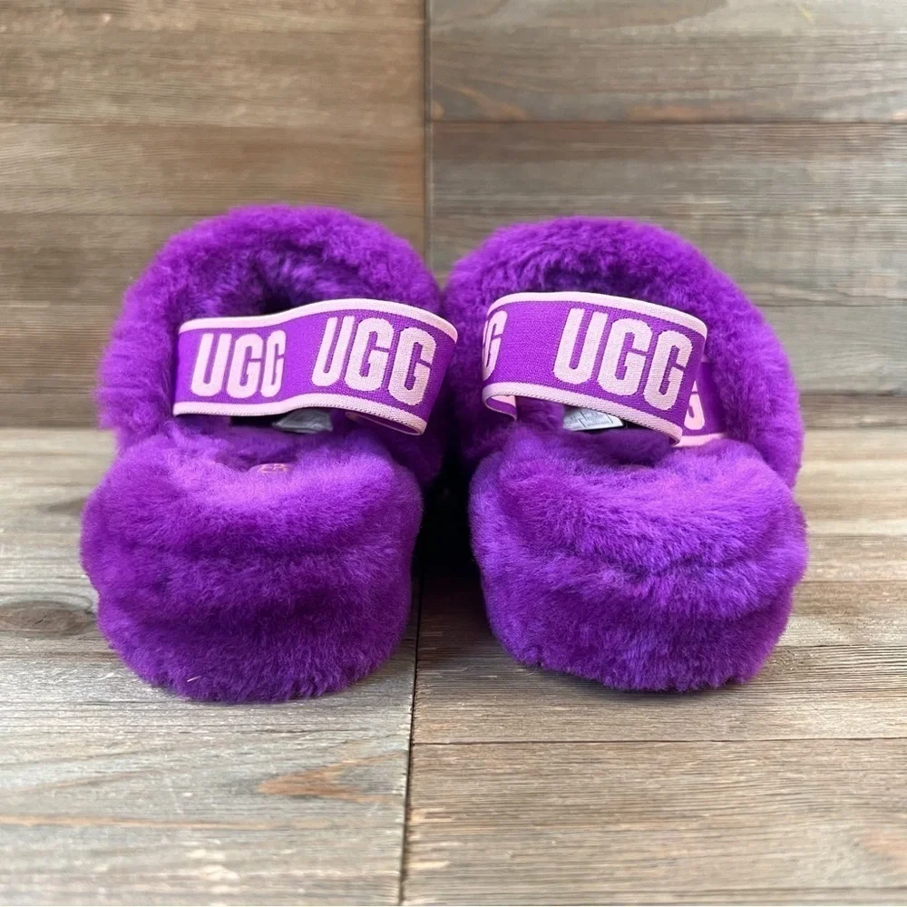 Ugg Fluff Yeah Striped Slides - Picture 8 of 10