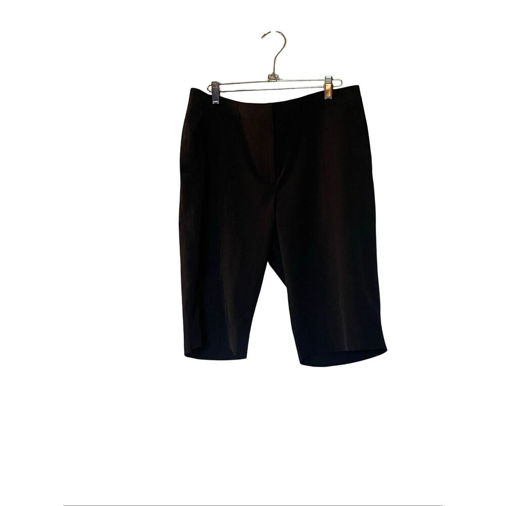 Cutter & Buck Womens Black Stretch Active Bermuda Golf Shorts Size 12