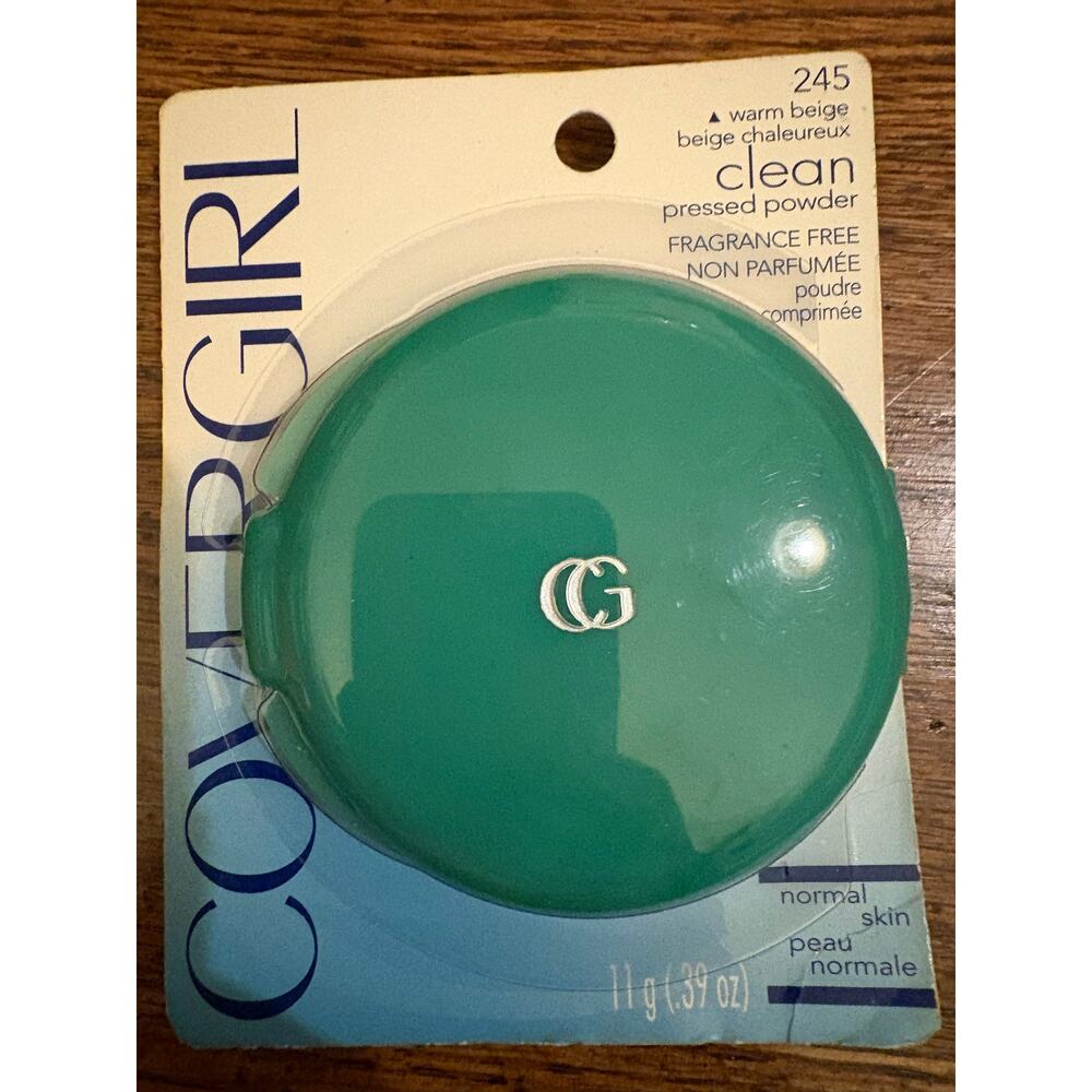 Covergirl Clean Fragrance-Free Pressed Powder, Warm Beige # 245 .39 oz