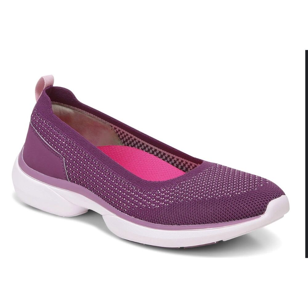 Vionic Kallie Women's Slip-On Knit Sporty Comfort Shoe Grape Kiss 6.5