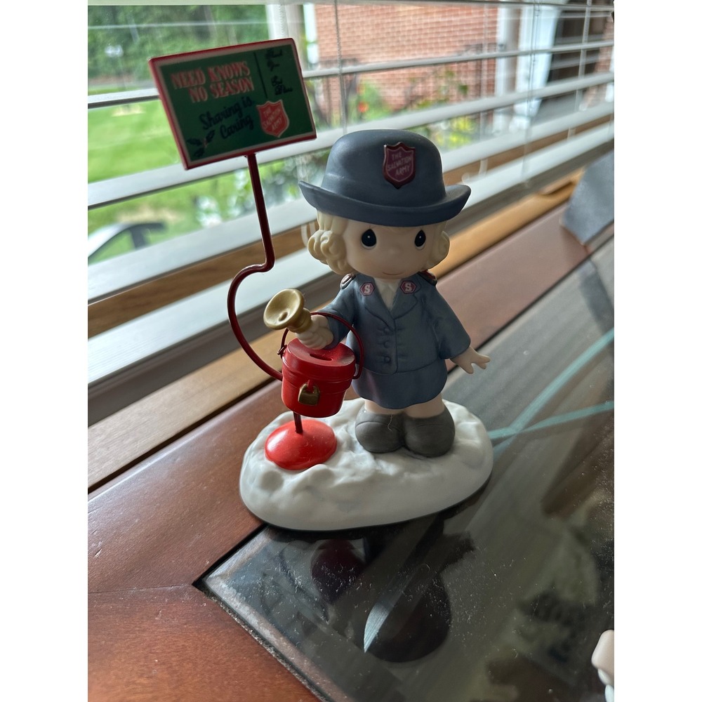 Precious Moments Figurine He Is My Salvation Salvation Army Girl‎