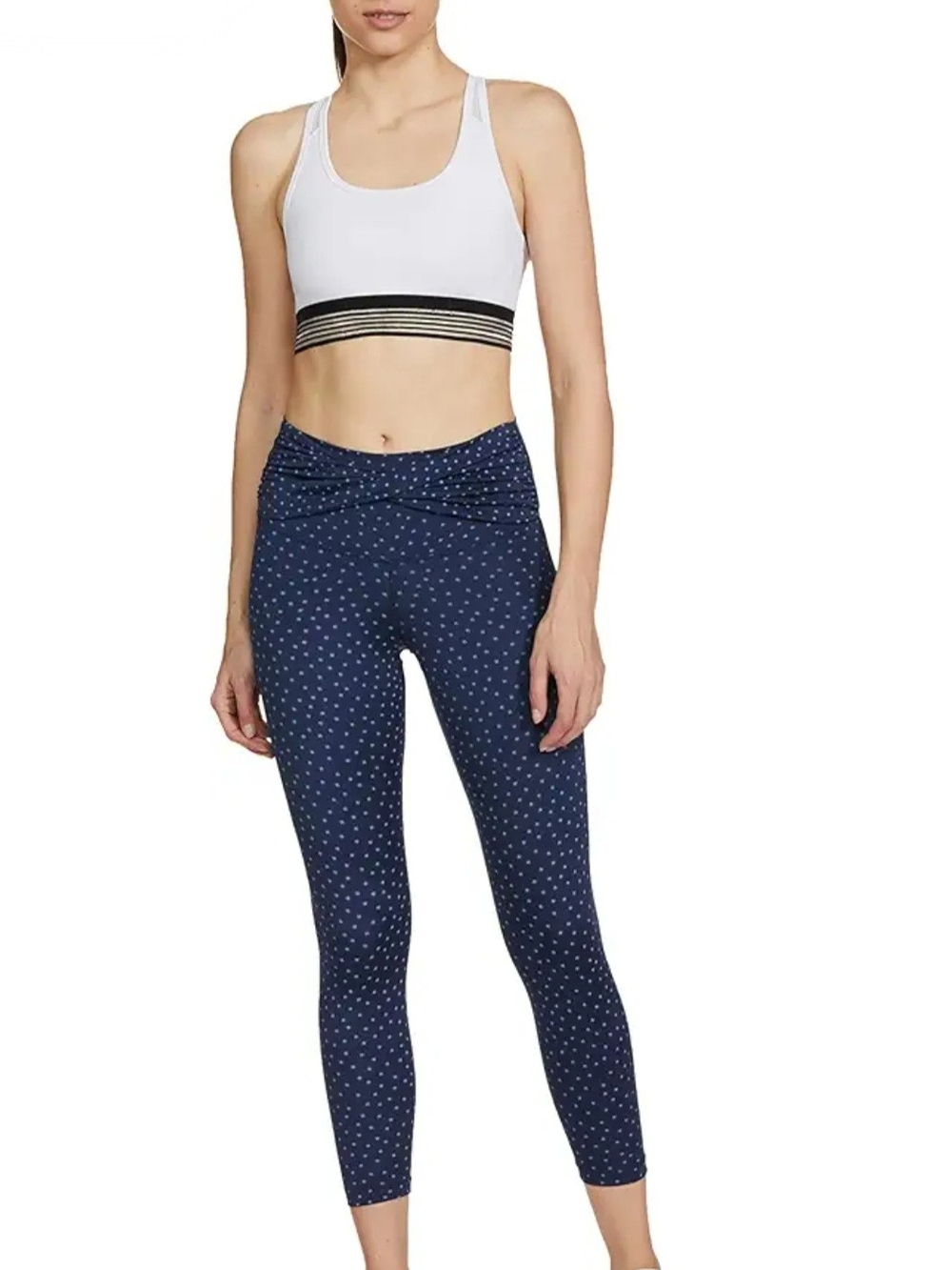 Nike Yoga Polka Dots Twist High-Waist 7/8 Tights Leggings - Picture 2 of 8