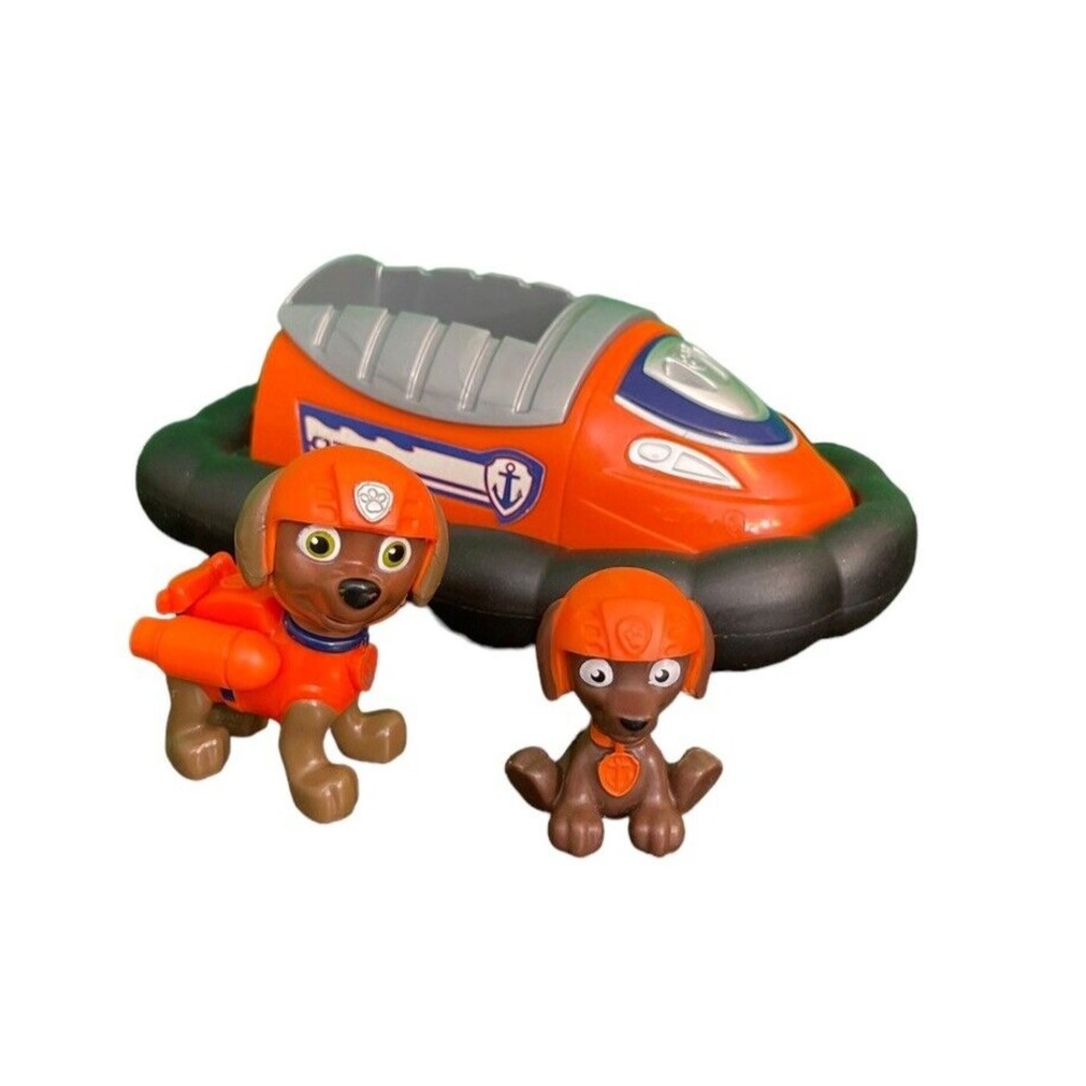 Paw Patrol Vehicle Zuma Hovercraft (No Back Fans) Spin Master with 2 action figs