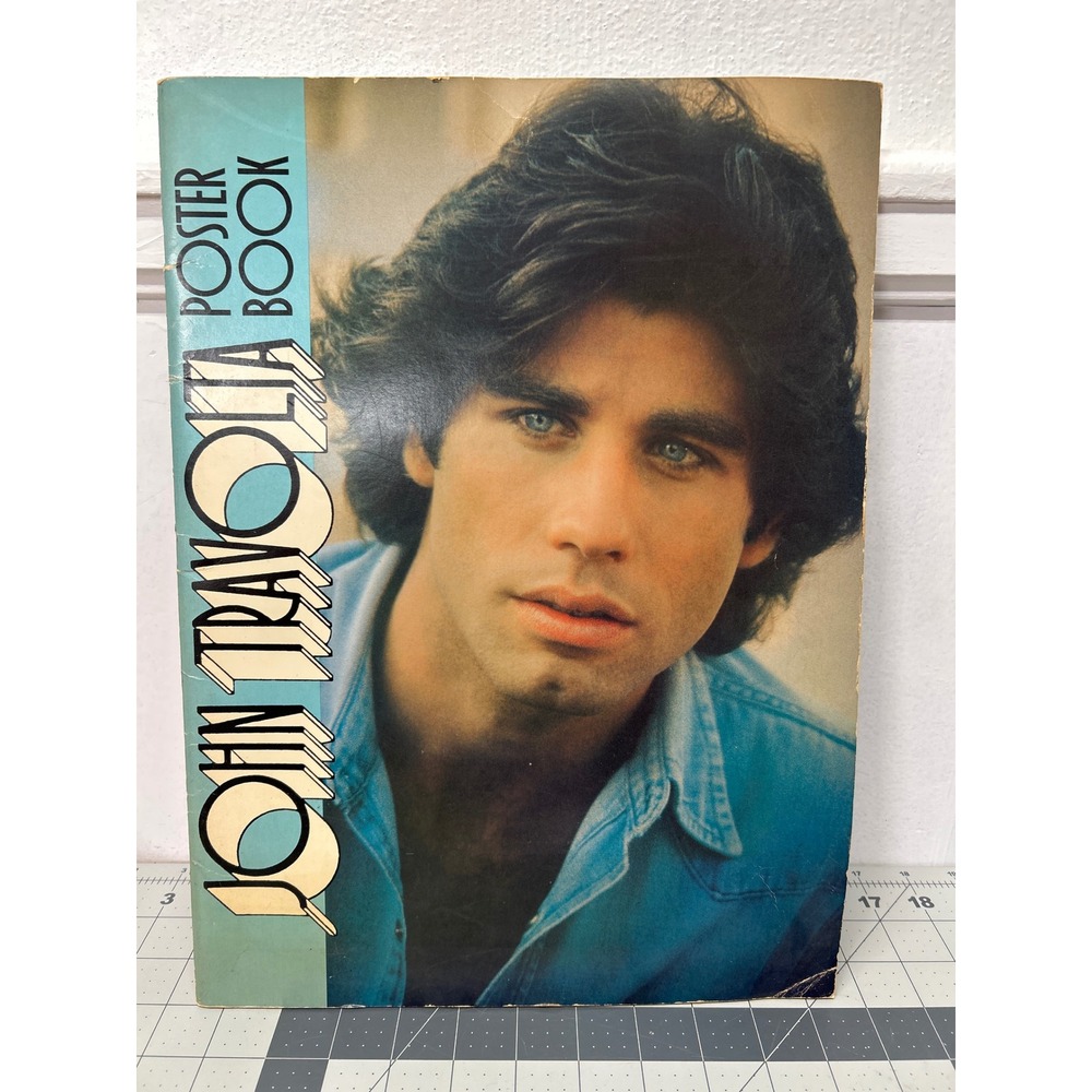 John Travolta Poster Book 1979 Vintage 16x12 Grease Disco Pop Culture Retro