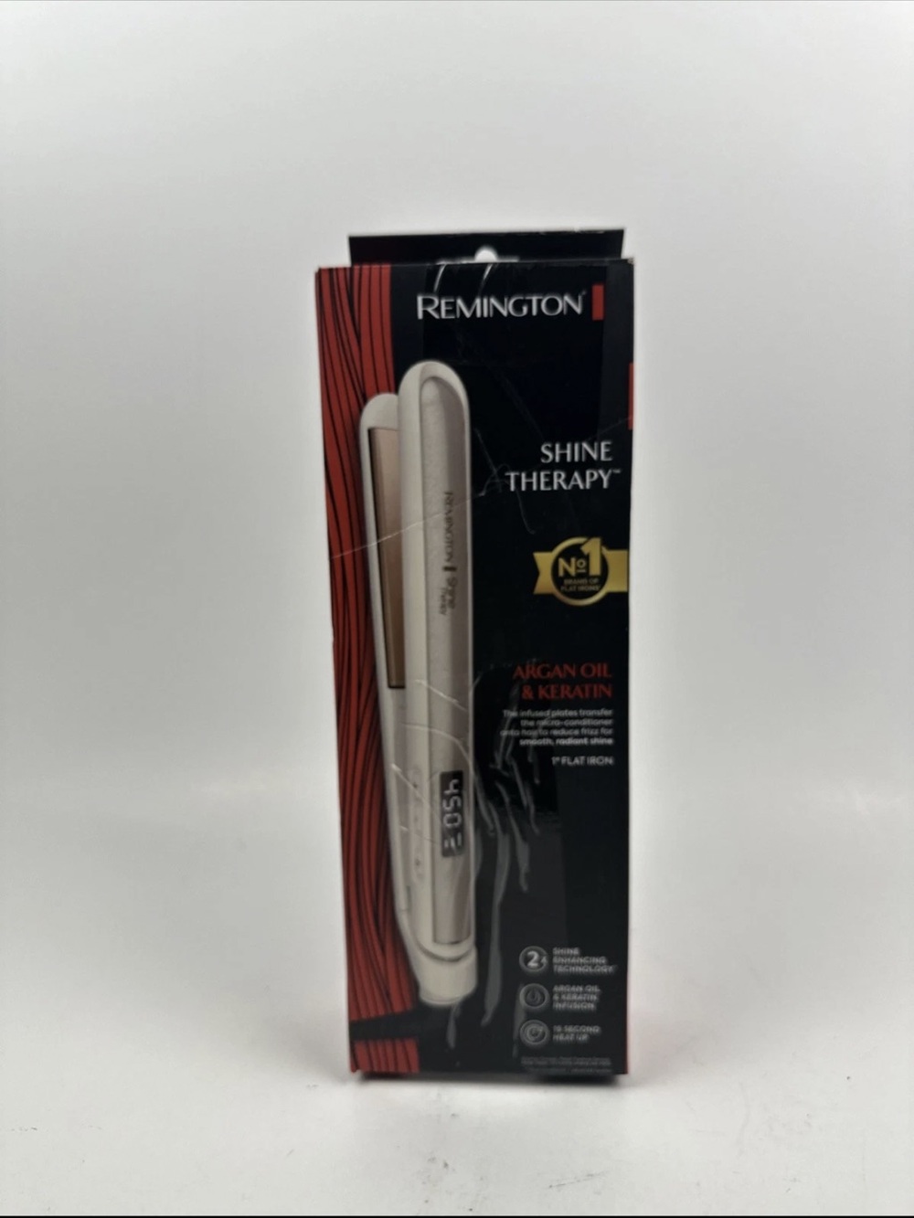 Remington Shine Therapy 1 inch Hair Straightener, Flat Iron Infused w/Argan Oil