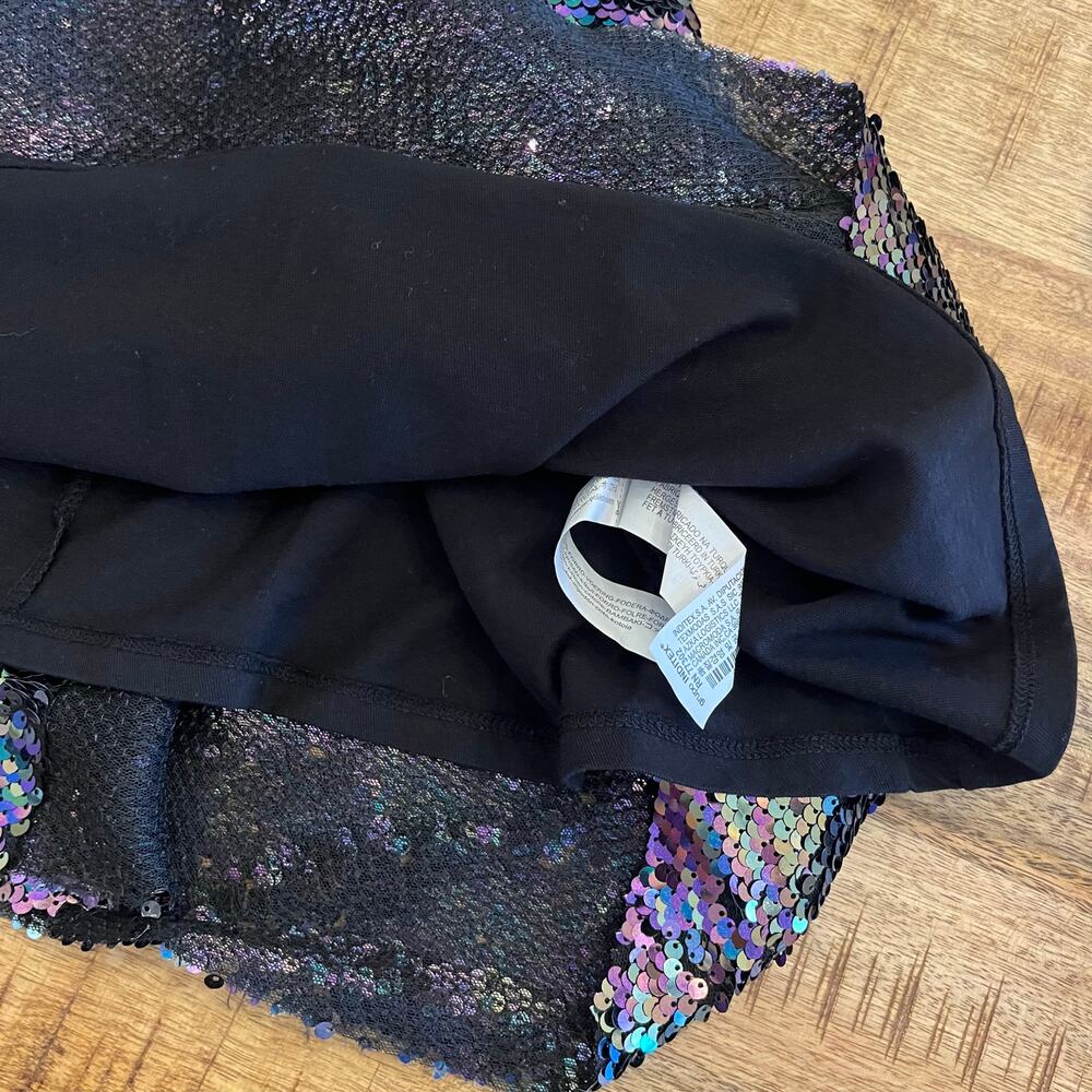 Zara Girls Sequin Skater Dress Size 8 - Picture 7 of 12