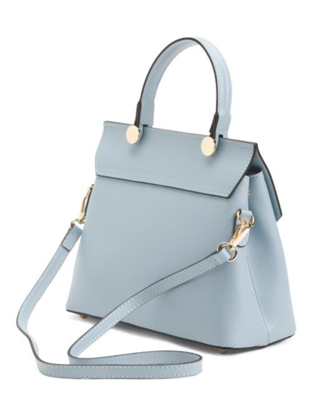 VIOLA CASTELLANI Made In Italy Leather Top Handle Satchel - Picture 4 of 5