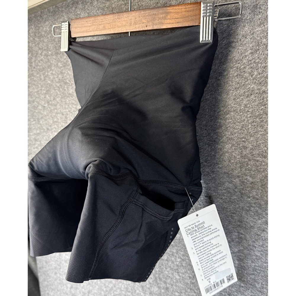Lululemon City to Summit Cycling Short Black Nulux Padded Biking Women S LW7APTS