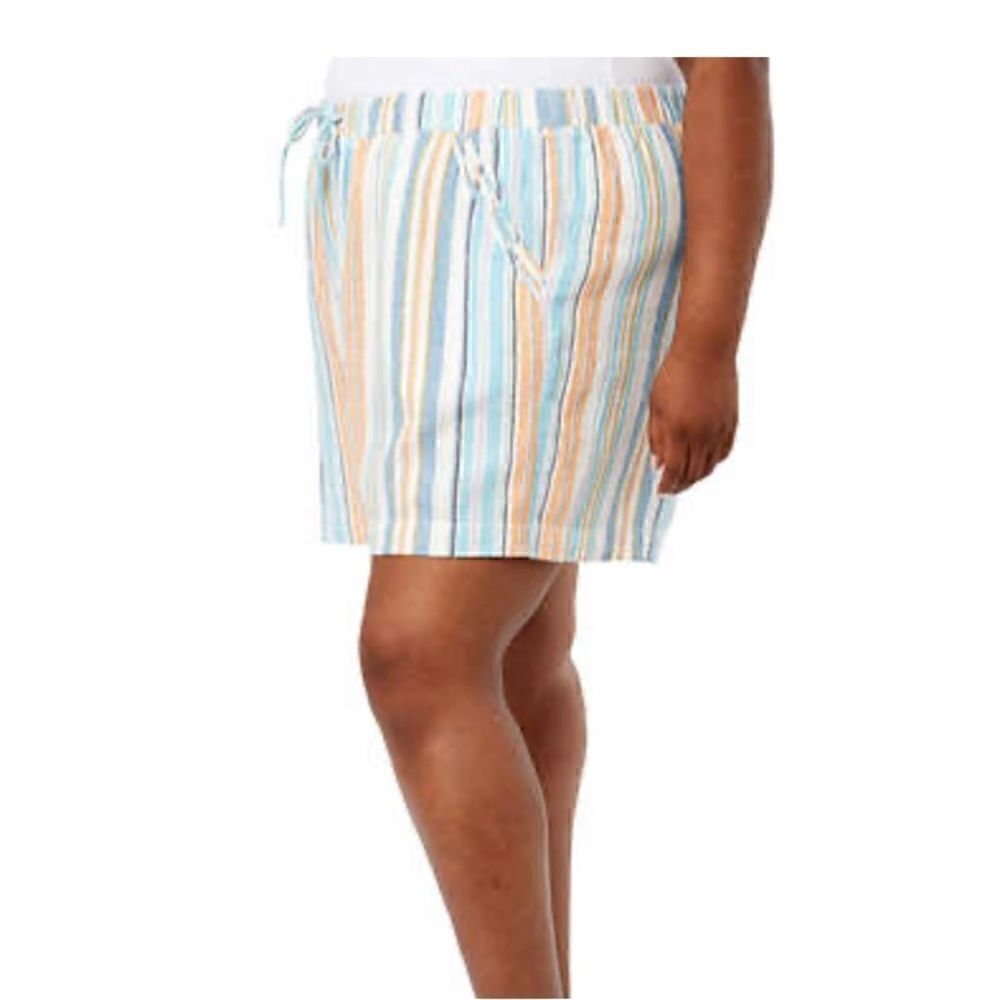 Briggs Ladies' Linen Blend Pull-On Short - Picture 5 of 8