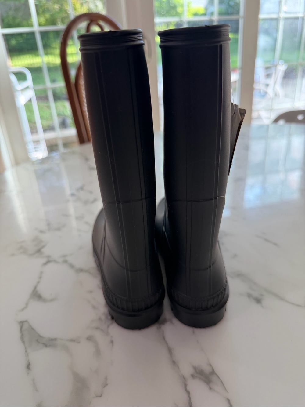 NWT: Kamik Black Rubber Rain Boot, kids size 3 - Picture 5 of 6