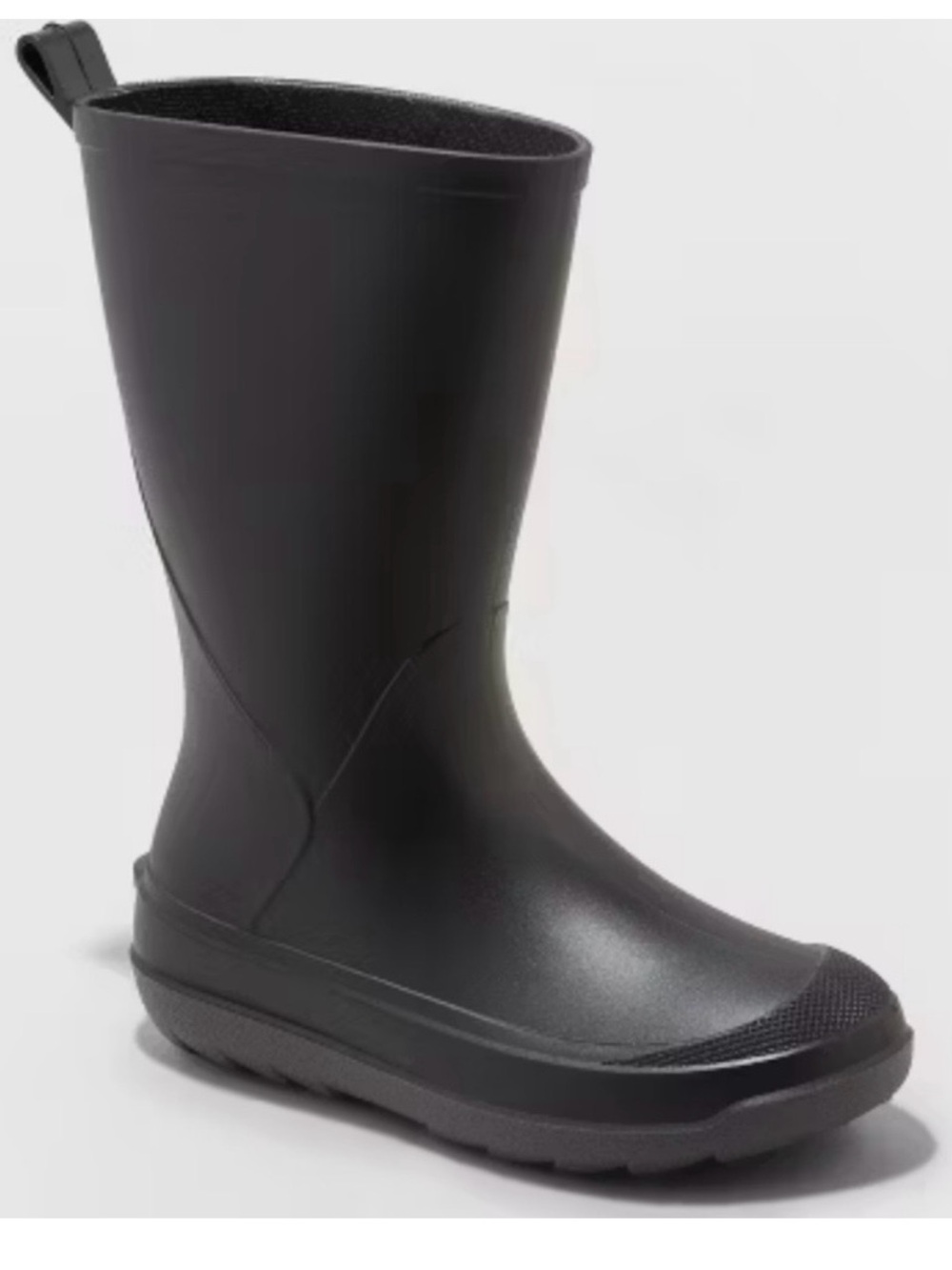 NWT: Cat & Jack Kids Black Rain Boots, black, size 3