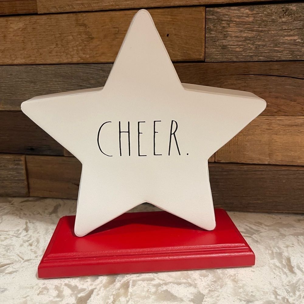 Rae Dunn Decorative Star "CHEER" Decor