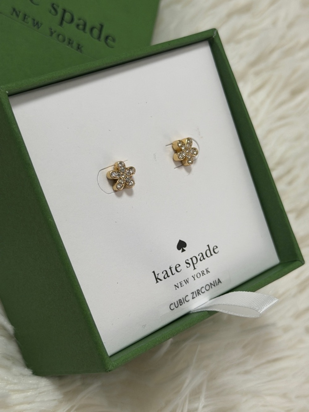 kate spade Gold Flower Stud Earrings - Picture 2 of 4