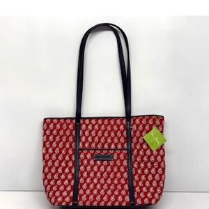 Vera Bradley Red and Black Laptop Bag/Tote
