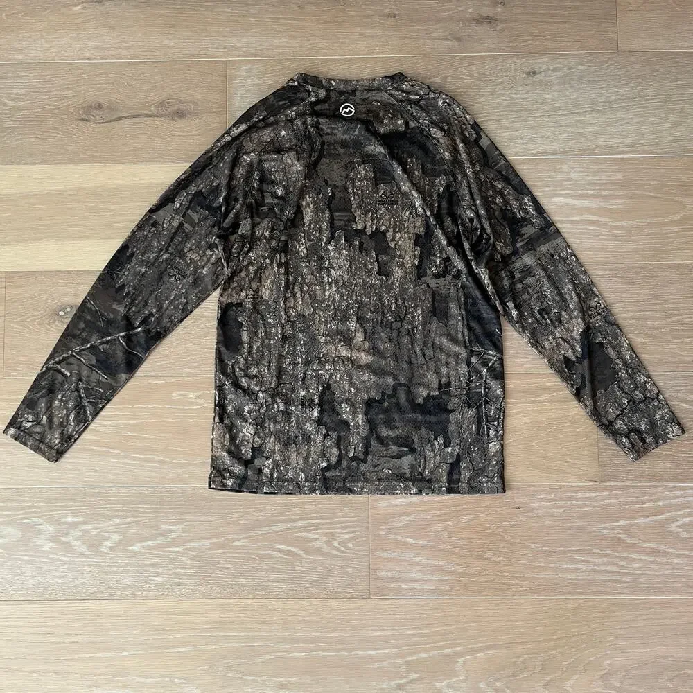 Magellan Outdoors Hunt Gear Realtree Timber Camo Long Sleeve Shirt Small - Picture 2 of 5