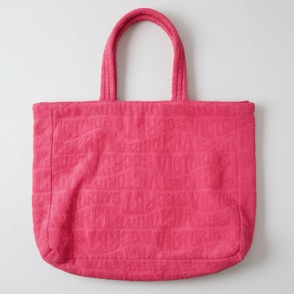 Victoria's Secret Textured Pink Tote Bag