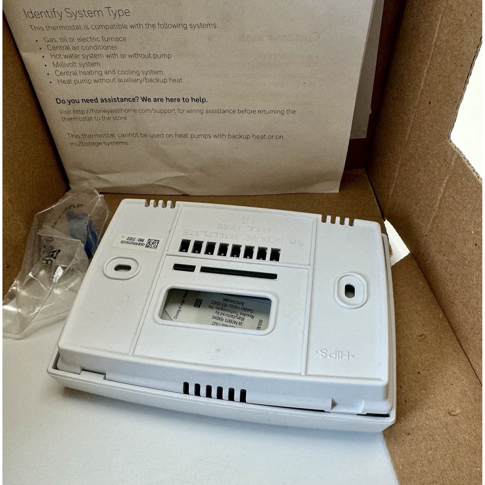 Honeywell Home RTH221B Programmable Thermostat White 1 Basic Program New Open - Picture 6 of 7