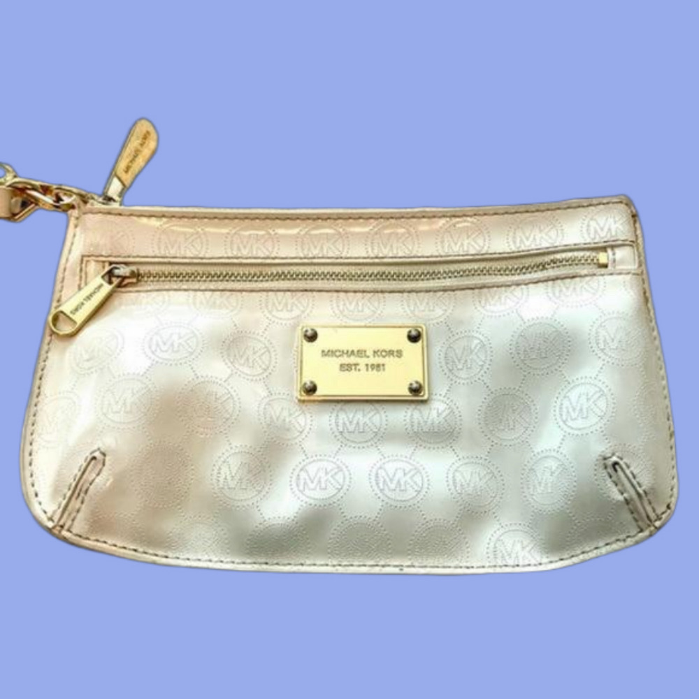 Michael Kors White Wristlet