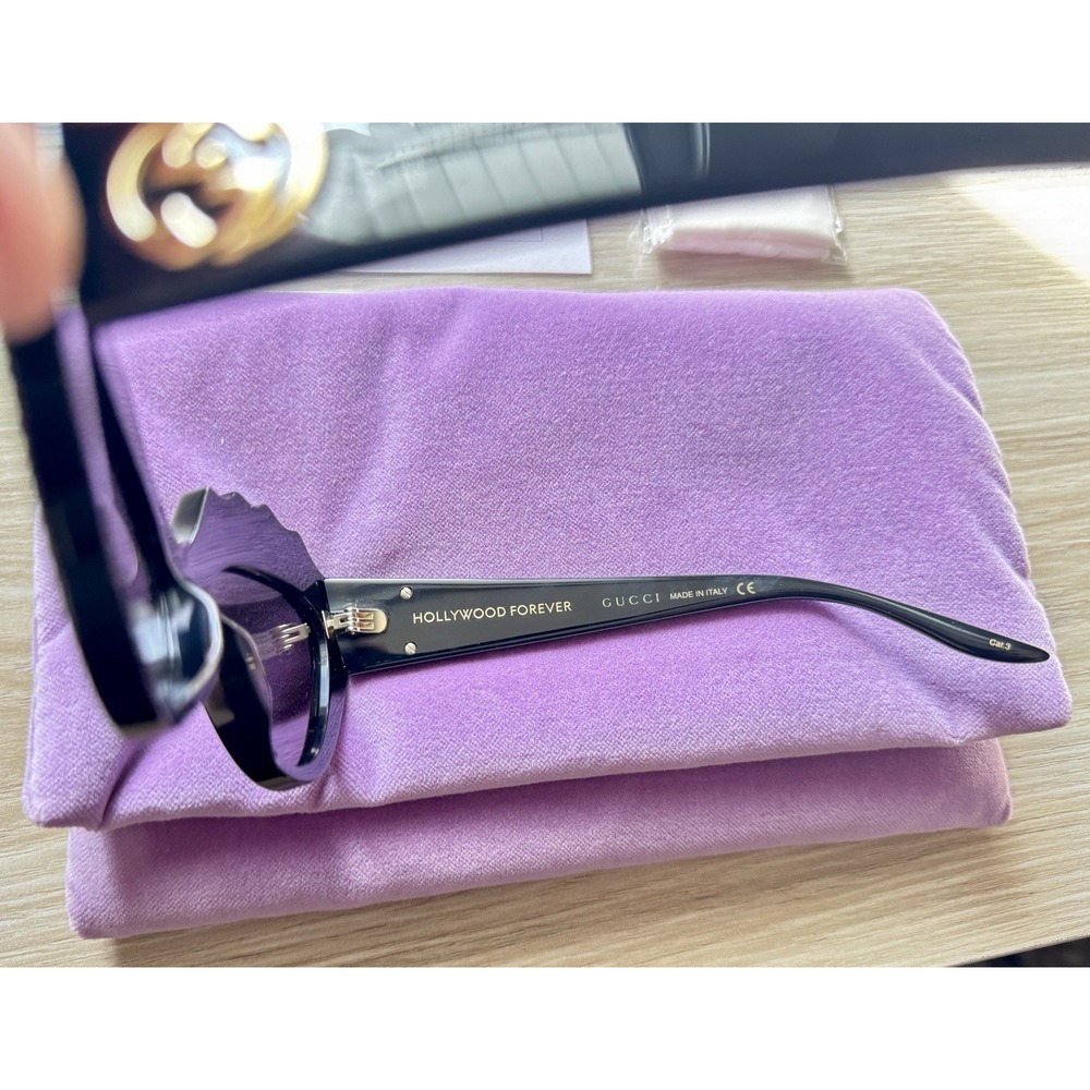 GUCCI HOLLYWOOD FOREVER CRYSTAL CAT EYE SUNGLASSES *RARE* - Picture 6 of 10