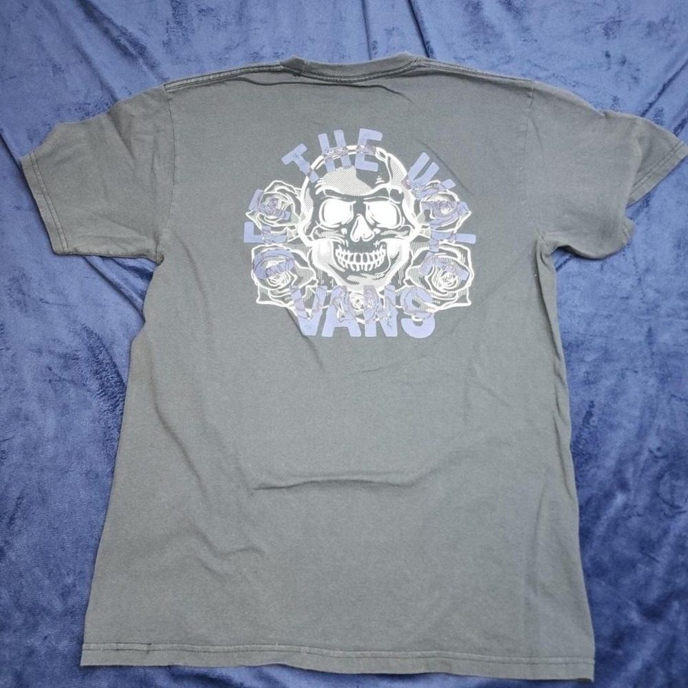 Vans grey skull streetwear‎ tee medium