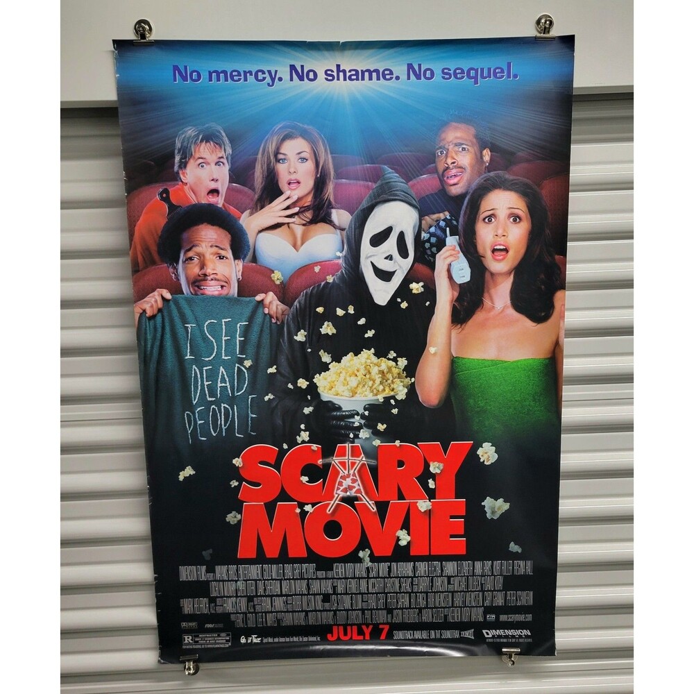 Official Scary Movie Poster First Film Double Sided 27" x 40" Collectible Promo