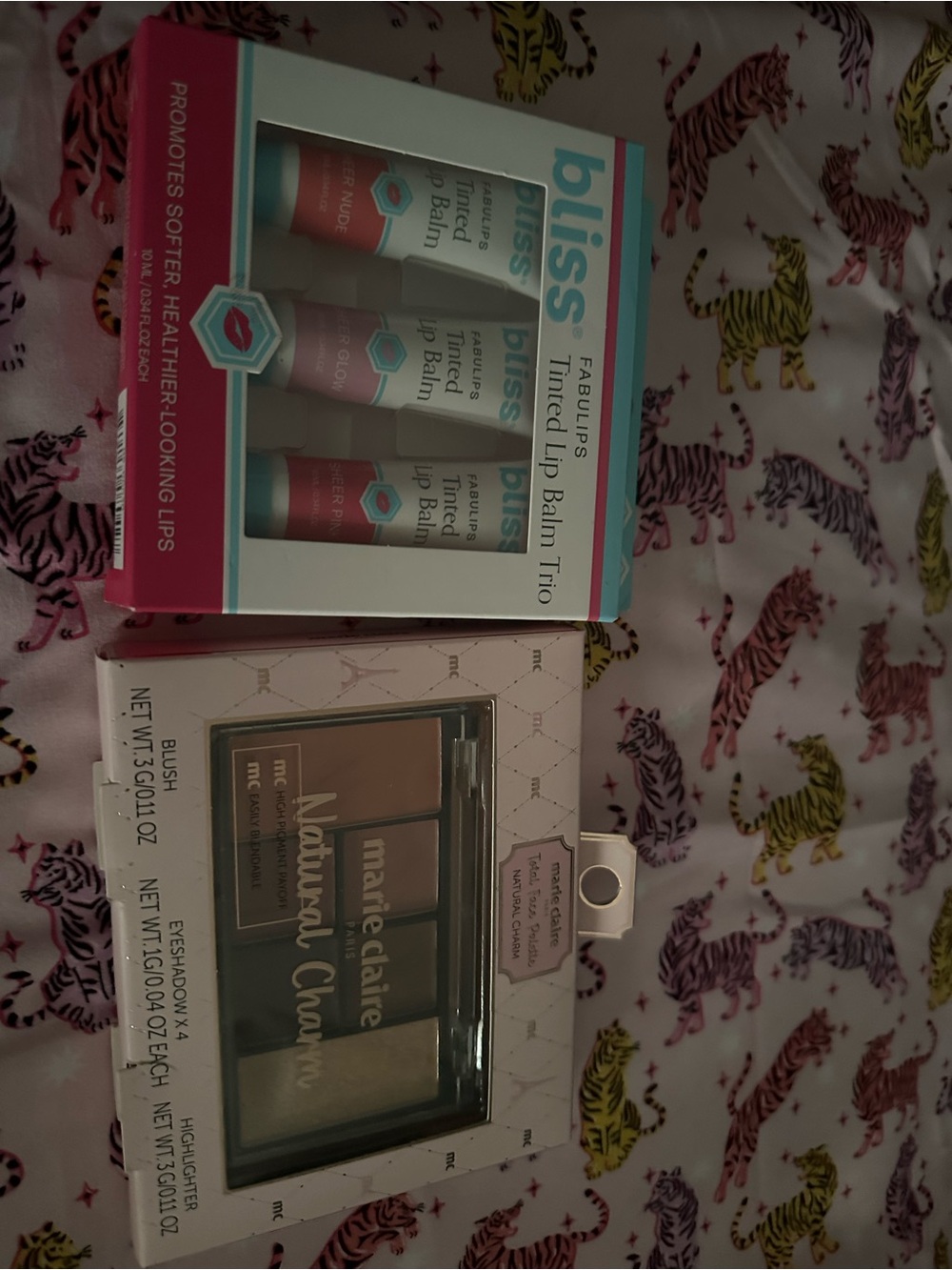 Bliss Tinted Lip Balm Trio - Sheer Nude, Sheer Glow & Sheer Pink & Marie Claire