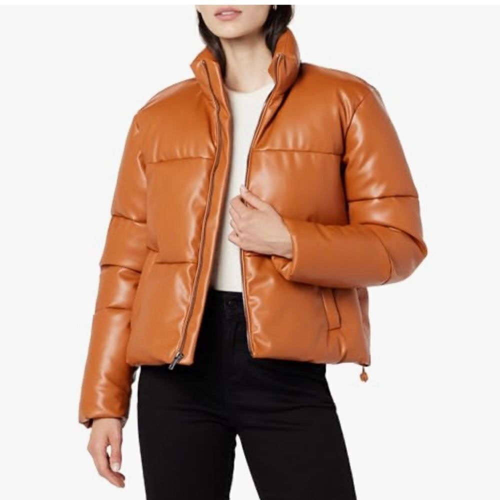 The Drop The Drop Women's Priscilla Vegan Leather Puffer NWT