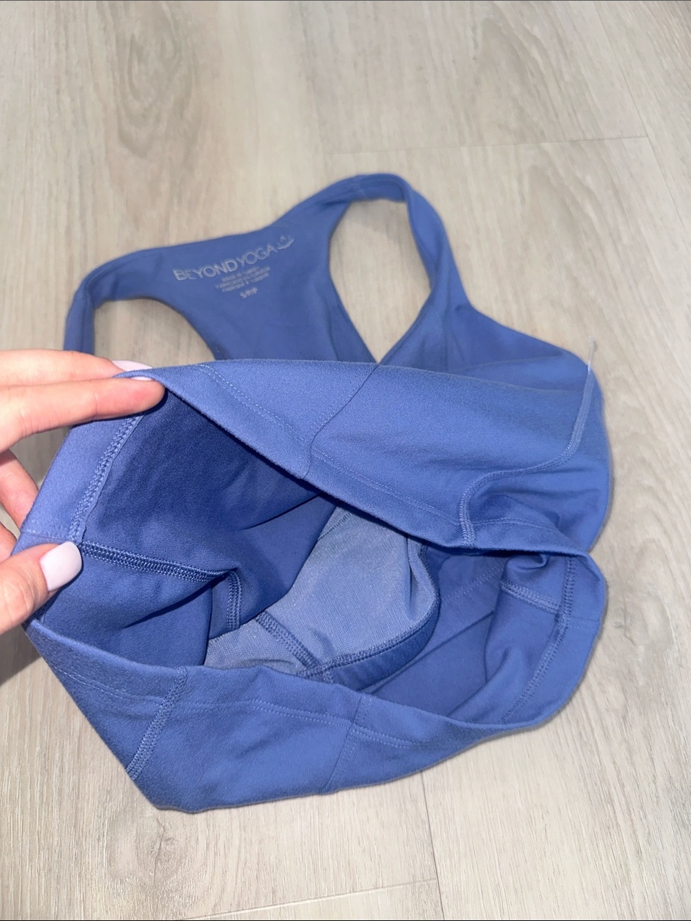 Beyond Yoga Periwinkle Active Crop Tank and High-Waist Leggings Set Size XS/S - Picture 5 of 9