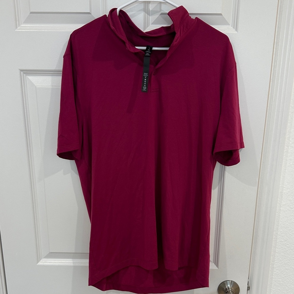 lululemon athletica Men's Magenta Polo Shirt size XL