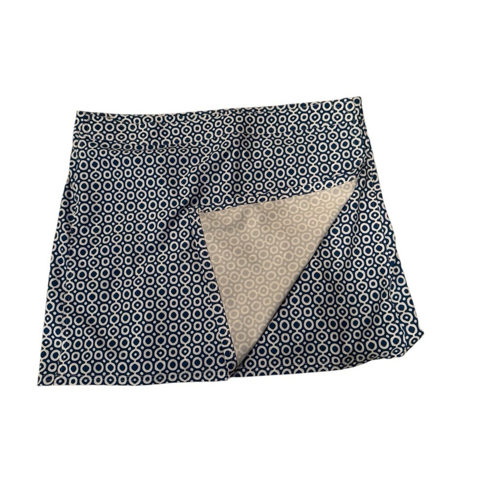 RIPSKIRT Hawaii Wrap skirt length 2, geometrical print blue/white. Worn 2xs - Picture 3 of 3