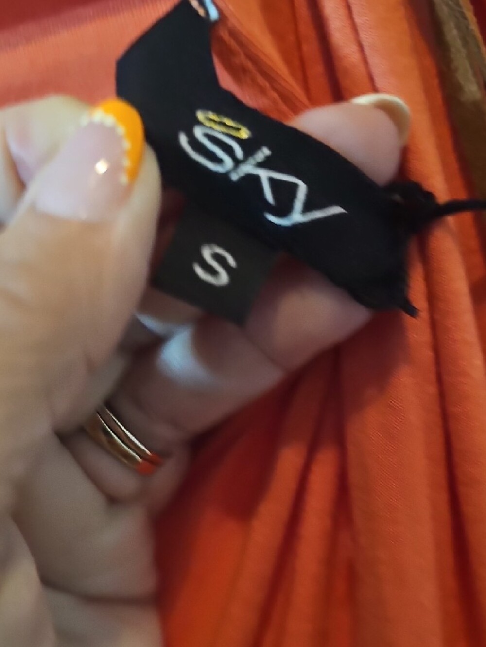 Sky NWOT Rust Maxi Slip Dress - Picture 5 of 5