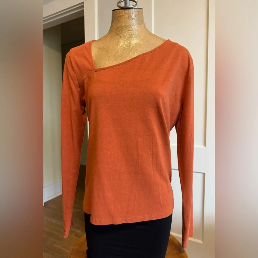 a new day Women's Rust Long Sleeve Top - Picture 1 of 5