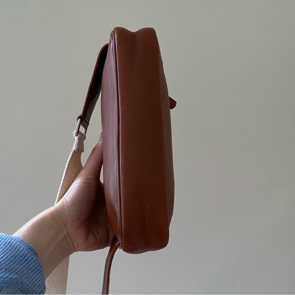 Coach British Tan Brown Leather Waist Belt Bag Fanny Pack #5446 - Picture 7 of 13