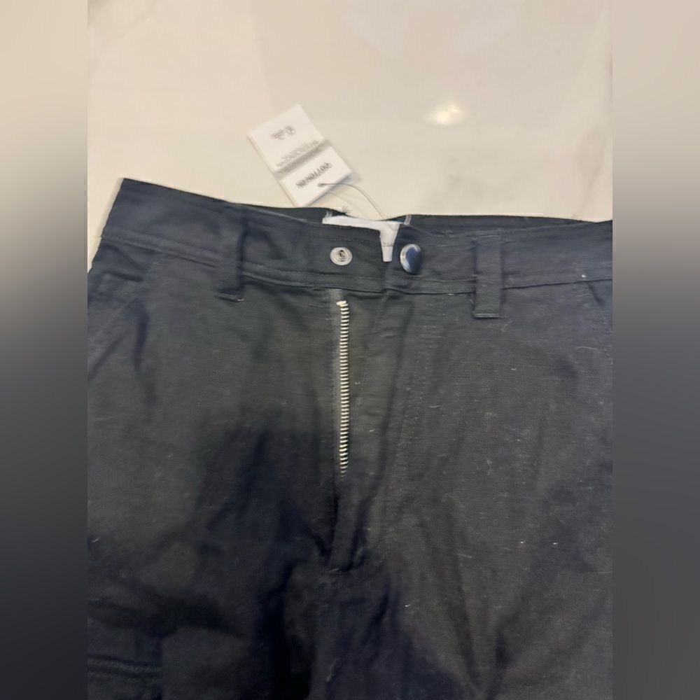 Black cotton on CARGO pants #12 - Picture 7 of 10