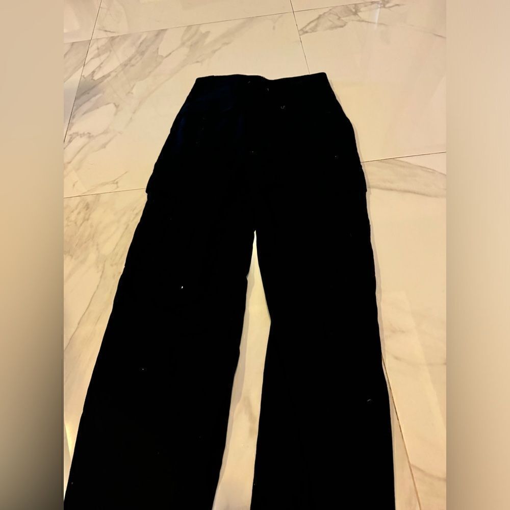 Black cotton on CARGO pants #12 - Picture 10 of 10