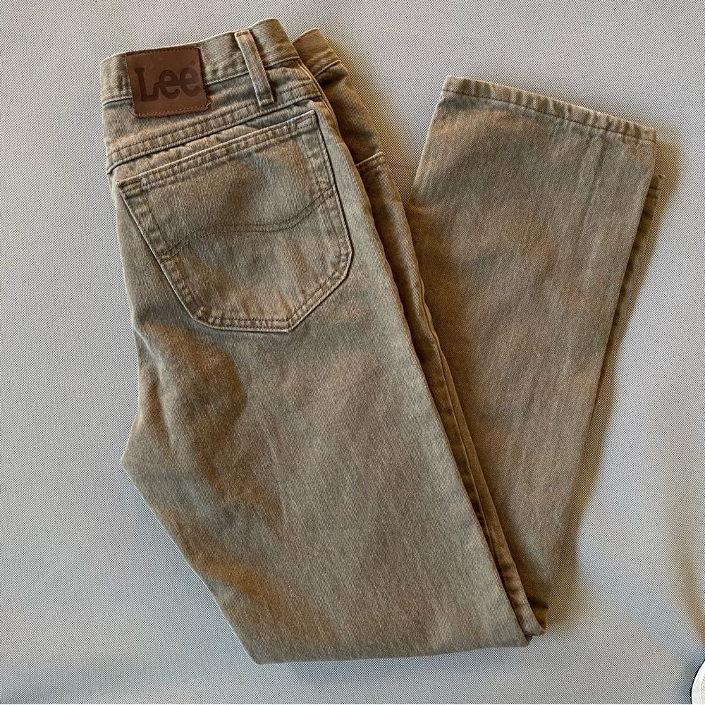 Vintage Lee Denim Jeans Regular Fit Beige Neutral Men’s Size 32x32 EUC