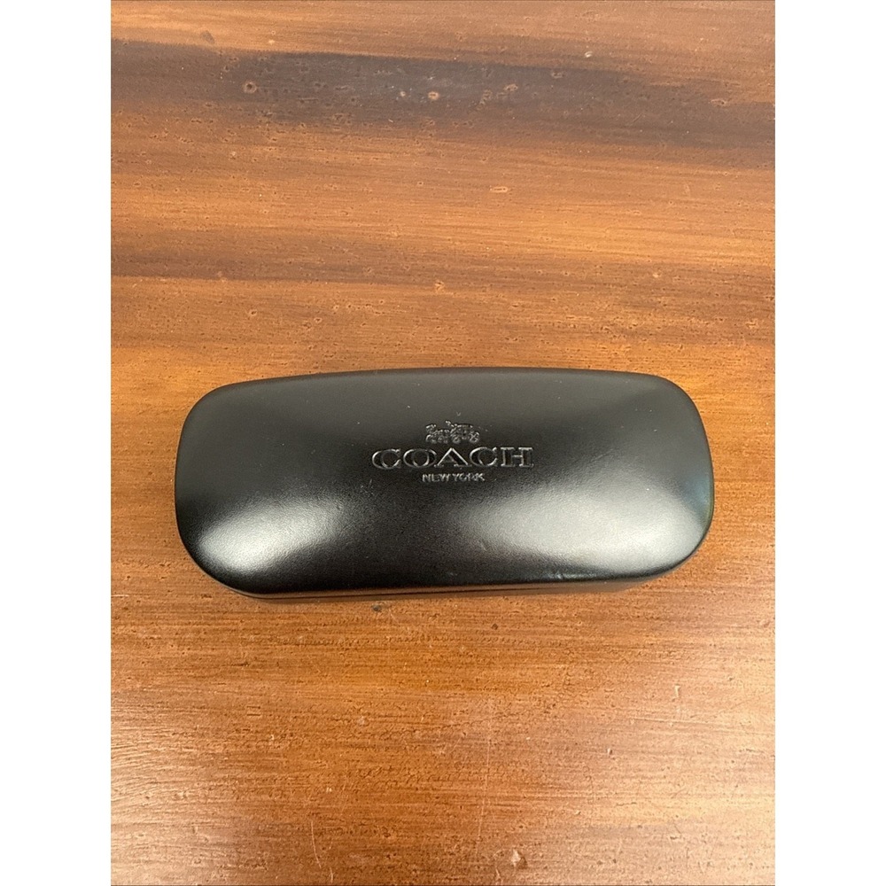 Authentic Coach‎ Black Sunglasses Hard Case w/ Sealed Cleaning Cloth